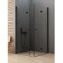 New Trendy New Soleo Black D0233A/D0238A kabina prysznicowa 80x70 cm prostokątna czarny mat/szkło przezroczyste zdj.1