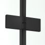 New Trendy New Soleo Black D0234A/D0114B kabina prysznicowa 80x80 cm kwadratowa czarny mat/szkło przezroczyste zdj.4
