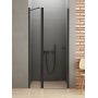 New Trendy New Soleo Black D0241A drzwi prysznicowe 90 cm uchylne czarny mat/szkło przezroczyste zdj.1