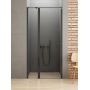 New Trendy New Soleo Black D0241AWK drzwi prysznicowe 90 cm uchylne czarny mat/szkło przezroczyste zdj.1