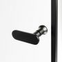 New Trendy New Soleo Black D0280A drzwi prysznicowe 80 cm uchylne czarny mat/szkło przezroczyste zdj.4