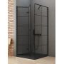 New Trendy New Soleo Black D0287AD0120B kabina prysznicowa 90x80 cm prostokątna czarny mat/szkło przezroczyste zdj.1