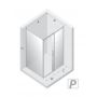 New Trendy Prime D0301A/D0123B kabina prysznicowa 110x80 cm prostokątna chrom połysk/szkło przezroczyste zdj.2