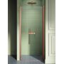 New Trendy New Soleo Copper Brushed D0492A drzwi prysznicowe 100 cm uchylne miedź szczotkowany/szkło przezroczyste zdj.1