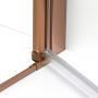 New Trendy New Soleo Copper Brushed D0492A drzwi prysznicowe 100 cm uchylne miedź szczotkowany/szkło przezroczyste zdj.3