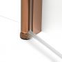New Trendy New Soleo Copper Brushed D0492A drzwi prysznicowe 100 cm uchylne miedź szczotkowany/szkło przezroczyste zdj.4