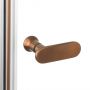 New Trendy New Soleo Copper Brushed D0492A drzwi prysznicowe 100 cm uchylne miedź szczotkowany/szkło przezroczyste zdj.6