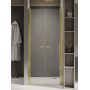 New Trendy New Soleo Light Gold D0524A drzwi prysznicowe 130 cm uchylne złoty połysk/szkło przezroczyste zdj.1