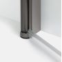 New Trendy New Soleo Gunmetal Brushed D0533A drzwi prysznicowe 80 cm uchylne grafitowy szczotkowany/szkło przezroczyste zdj.4