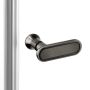New Trendy New Soleo Gunmetal Brushed D0546A drzwi prysznicowe 120 cm składane grafitowy szczotkowany/szkło przezroczyste zdj.6