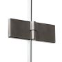 New Trendy New Soleo Gunmetal Brushed D0546A drzwi prysznicowe 120 cm składane grafitowy szczotkowany/szkło przezroczyste zdj.7