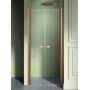 New Trendy New Soleo Copper Brushed D0548A drzwi prysznicowe 130 cm uchylne miedź szczotkowany/szkło przezroczyste zdj.1