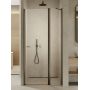 New Trendy New Soleo Gunmetal Brushed D0560A drzwi prysznicowe 90 cm uchylne grafitowy szczotkowany/szkło przezroczyste zdj.1