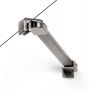New Trendy New Soleo Gunmetal Brushed D0560A drzwi prysznicowe 90 cm uchylne grafitowy szczotkowany/szkło przezroczyste zdj.7
