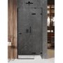 New Trendy Avexa Black EXK1553 drzwi prysznicowe 110 cm uchylne czarny mat/szkło przezroczyste zdj.1