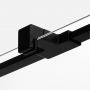 New Trendy Avexa Black EXK1568 kabina prysznicowa 110x80 cm prostokątna czarny mat/szkło przezroczyste zdj.3