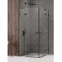 New Trendy Avexa Black EXK1613 kabina prysznicowa 90x90 cm kwadratowa czarny mat/szkło przezroczyste zdj.1