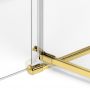 New Trendy Avexa Gold Shine EXK1640 drzwi prysznicowe 130 cm uchylne zdj.4