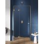 New Trendy Avexa Gold Brushed EXK1716 drzwi prysznicowe 90 cm uchylne złoty szczotkowany/szkło przezroczyste zdj.1