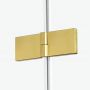 New Trendy Avexa Gold Brushed EXK1732 kabina prysznicowa 90x80 cm prostokątna złoty szczotkowany/szkło przezroczyste zdj.7