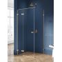 New Trendy Avexa Gold Brushed EXK1750 kabina prysznicowa 120x90 cm prostokątna złoty szczotkowany/szkło przezroczyste zdj.1