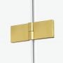 New Trendy Avexa Gold Brushed EXK1786 kabina prysznicowa 100x100 cm kwadratowa złoty szczotkowany/szkło przezroczyste zdj.6