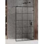New Trendy Avexa Black EXK2027 ścianka prysznicowa walk-in 140 cm czarny mat/szkło przezroczyste zdj.1
