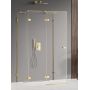 New Trendy Avexa Gold Shine EXK2105 kabina prysznicowa 120x90 cm prostokątna złoty połysk/szkło przezroczyste zdj.1