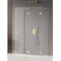 New Trendy Avexa Gold Shine EXK2153 kabina prysznicowa 120x120 cm kwadratowa złoty połysk/szkło przezroczyste zdj.1