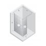 New Trendy New Modus White EXK2246 ścianka prysznicowa walk-in 30 cm biały mat/szkło ze wzorem zdj.2