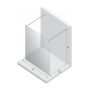 New Trendy New Modus White EXK2267 ścianka prysznicowa walk-in 100 cm biały mat/szkło przezroczyste zdj.2