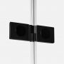 New Trendy Avexa Black EXK2573 kabina prysznicowa 90x90 cm kwadratowa czarny mat/szkło przezroczyste zdj.6