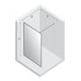 New Trendy Avexa White EXK2657 ścianka prysznicowa walk-in 70 cm czarny mat/szkło przezroczyste zdj.2
