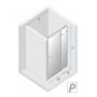 New Trendy Avexa White EXK2688 drzwi prysznicowe 80 cm uchylne biały mat/szkło przezroczyste zdj.2