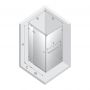 New Trendy Avexa White EXK2790 kabina prysznicowa 120x120 cm kwadratowa biały mat/szkło przezroczyste zdj.2