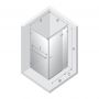 New Trendy Avexa White EXK2802 kabina prysznicowa 120x90 cm prostokątna biały mat/szkło przezroczyste zdj.2