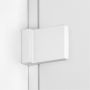 New Trendy Avexa White EXK2940 ścianka prysznicowa walk-in 70 cm biały mat/szkło przezroczyste zdj.5