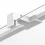 New Trendy Avexa White EXK3007 ścianka prysznicowa walk-in 120 cm biały mat/szkło przezroczyste zdj.3