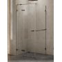 New Trendy Avexa Gunmetal Brushed EXK3264 kabina prysznicowa 90x70 cm prostokątna grafitowy szczotkowany/szkło przezroczyste zdj.1