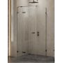 New Trendy Avexa Gunmetal Brushed EXK3325 kabina prysznicowa 90x80 cm prostokątna grafitowy szczotkowany/szkło przezroczyste zdj.1