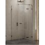 New Trendy Avexa Gunmetal Brushed EXK3350 kabina prysznicowa 90x80 cm prostokątna szczotkowany/szkło przezroczyste zdj.1