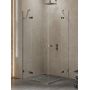New Trendy Avexa Gunmetal Brushed EXK3386 kabina prysznicowa 110x90 cm prostokątna szczotkowany/szkło przezroczyste zdj.1