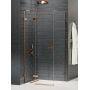 New Trendy Avexa Copper Brushed EXK3553 kabina prysznicowa 90x90 cm kwadratowa miedź szczotkowany/szkło przezroczyste zdj.1