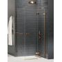 New Trendy Avexa Copper Brushed EXK3640 kabina prysznicowa 120x80 cm prostokątna miedź szczotkowany/szkło przezroczyste zdj.1