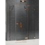 New Trendy Avexa Copper Brushed EXK3731 kabina prysznicowa 120x90 cm prostokątna miedź szczotkowany/szkło przezroczyste zdj.1