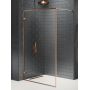 New Trendy Avexa Copper Brushed EXK3801 ścianka prysznicowa walk-in 120 cm miedź szczotkowany/szkło przezroczyste zdj.1