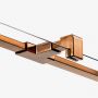 New Trendy Avexa Copper Brushed EXK3819 kabina prysznicowa 80x80 cm miedź szczotkowany/szkło przezroczyste zdj.3