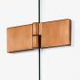 New Trendy Avexa Copper Brushed EXK3819 kabina prysznicowa 80x80 cm miedź szczotkowany/szkło przezroczyste zdj.4