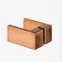 New Trendy Avexa Copper Brushed EXK3819 kabina prysznicowa 80x80 cm miedź szczotkowany/szkło przezroczyste zdj.5
