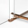 New Trendy Avexa Copper Brushed EXK3819 kabina prysznicowa 80x80 cm miedź szczotkowany/szkło przezroczyste zdj.6
